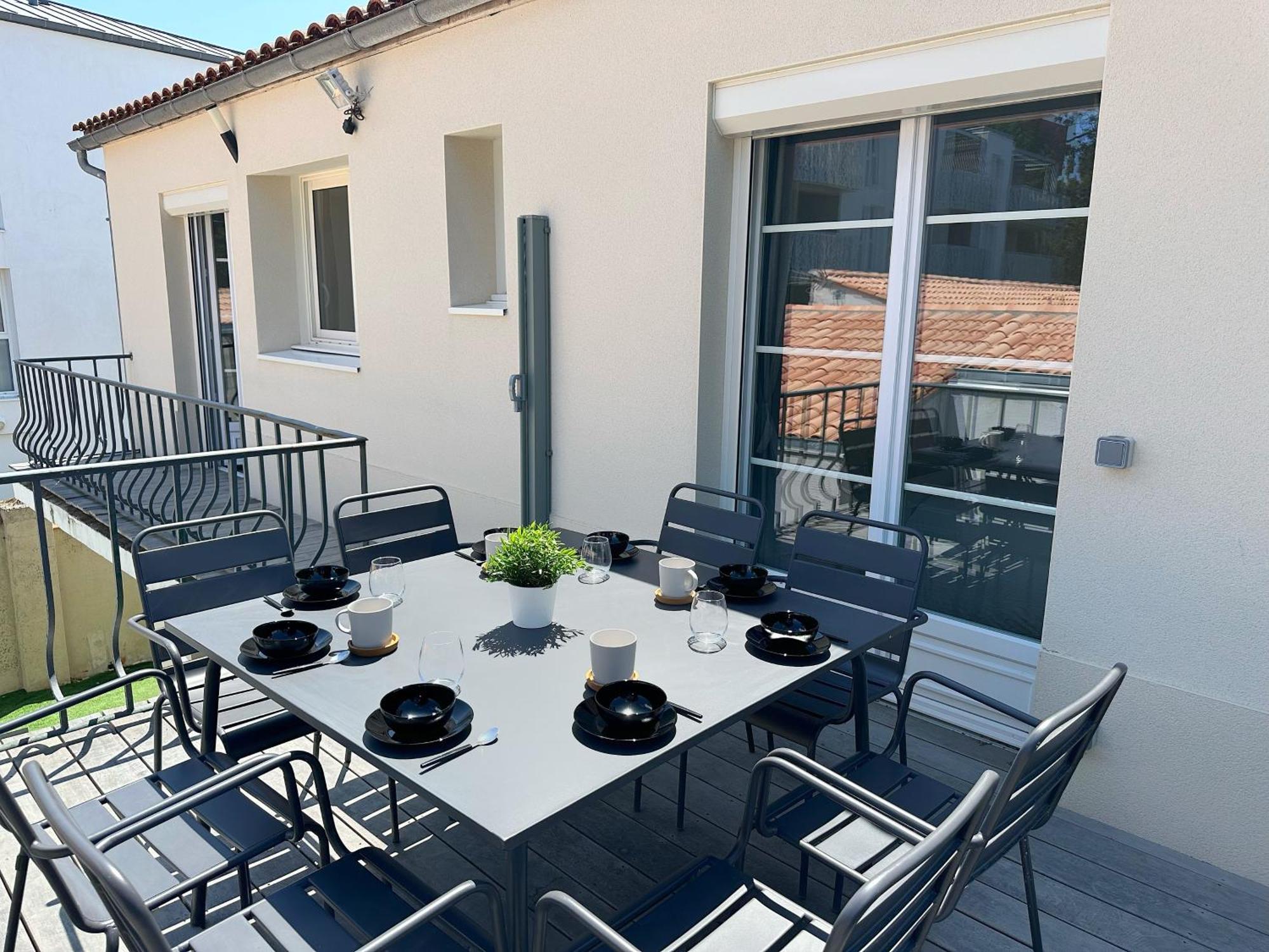 Les Appartements Du Carnot - Terrasses Et Jardins Λα Ροσέλ Εξωτερικό φωτογραφία